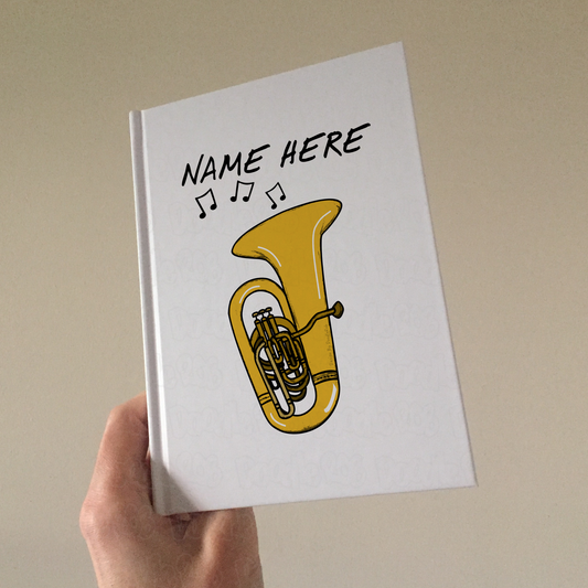 Tuba Personalised Journal - Tubaist Custom Gift - Brass Musician Notebook