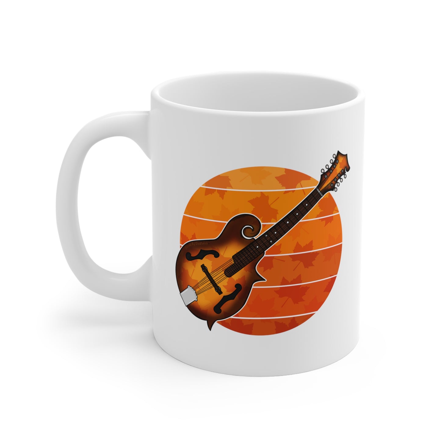 Autumn Mandolin Mug - Mandolinist Gift - Mandolin Teacher - Folk Musician Gift