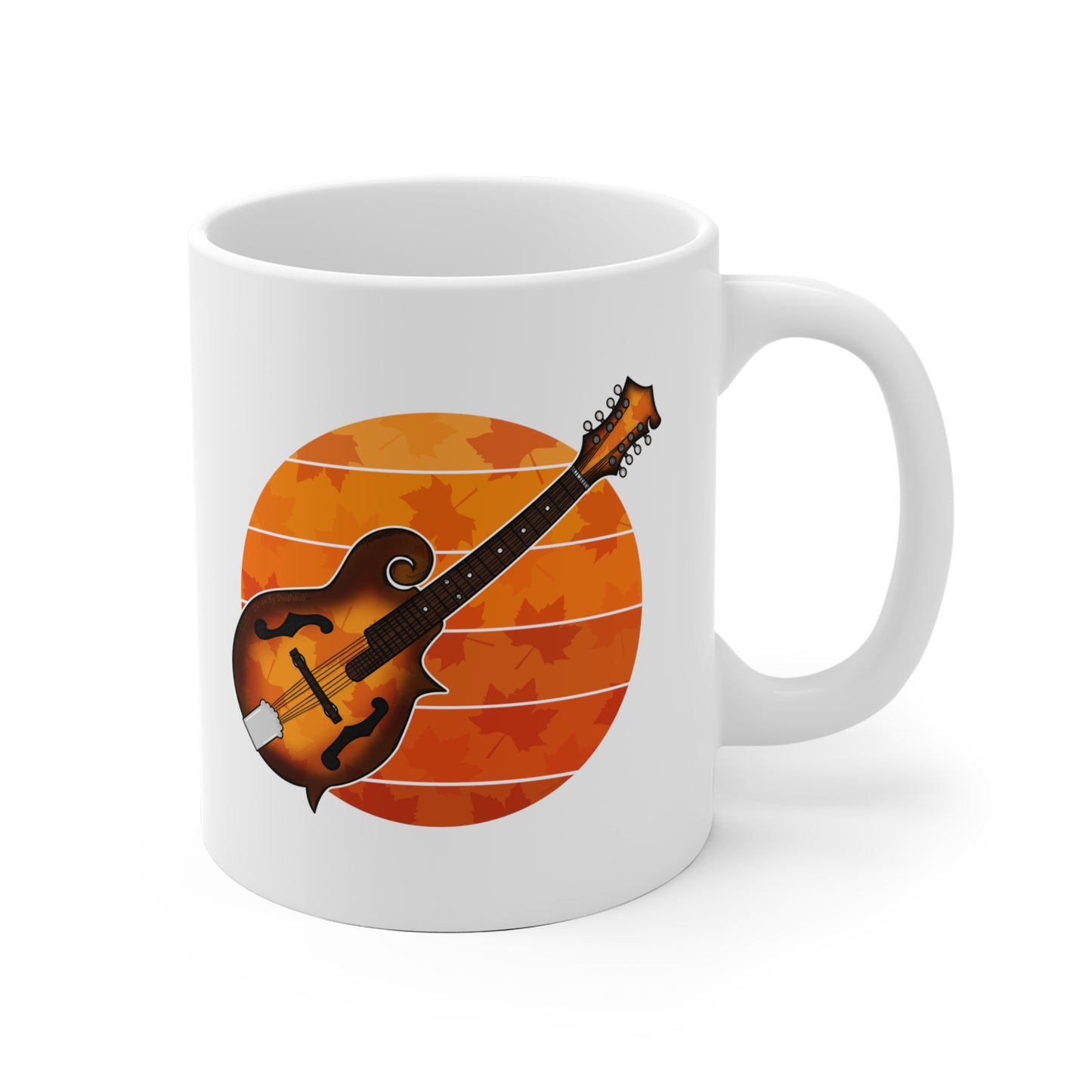 Autumn Mandolin Mug - Mandolinist Gift - Mandolin Teacher - Folk Musician Gift