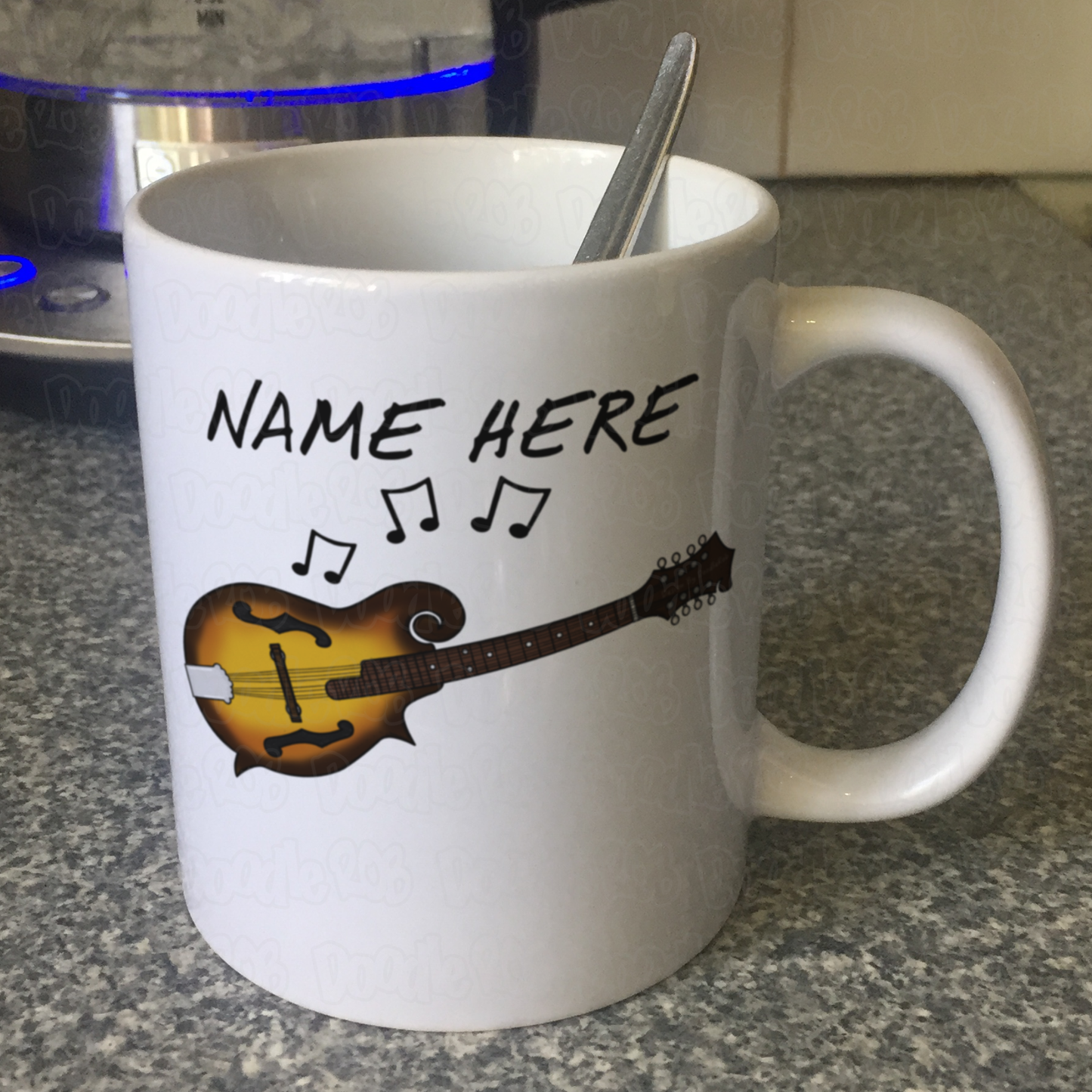 Mandolin Personalised Mug - Custom Mandolinist Gift - Folk Musician Mug