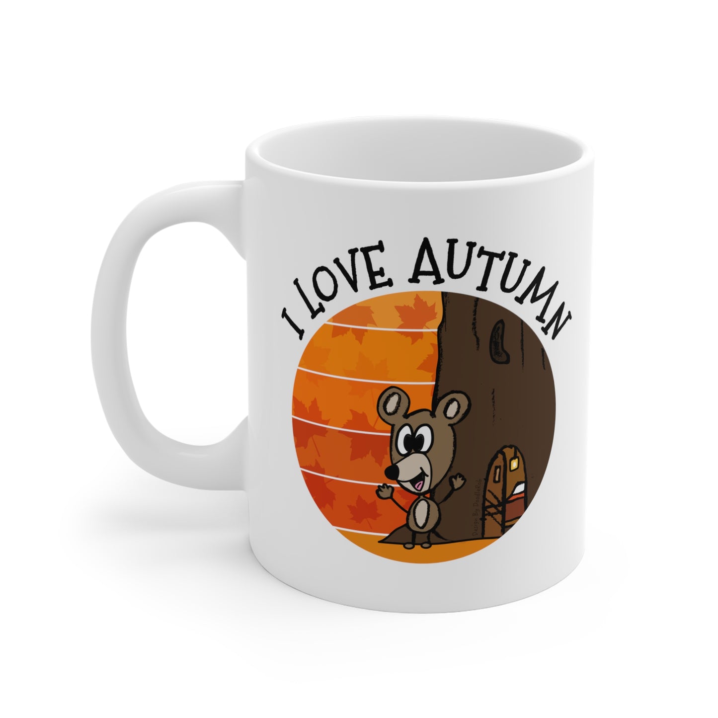 Autumn Mouse Mug - Nature Lover Mug - Autumn Gift For Her - Cute Wildlife Mug