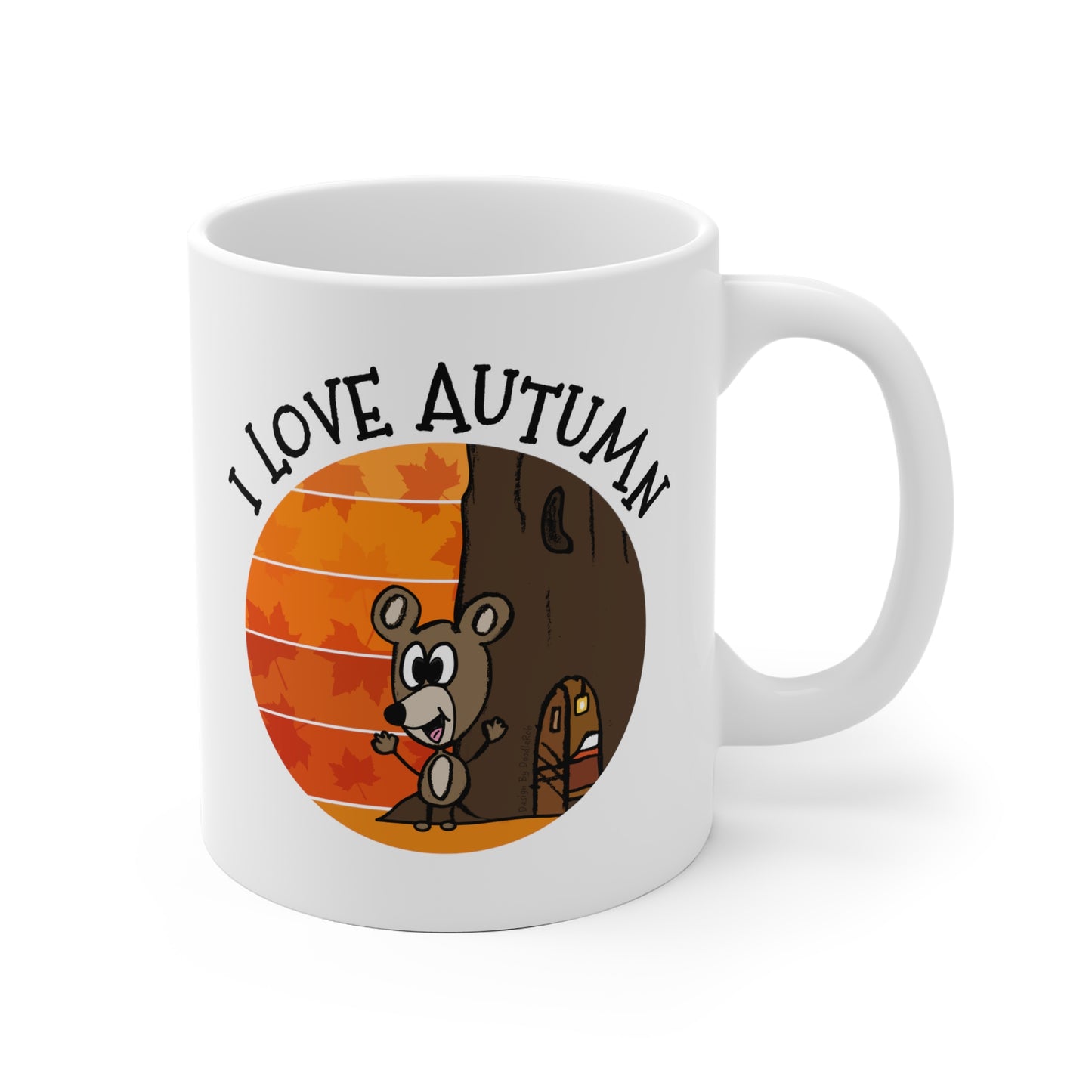 Autumn Mouse Mug - Nature Lover Mug - Autumn Gift For Her - Cute Wildlife Mug