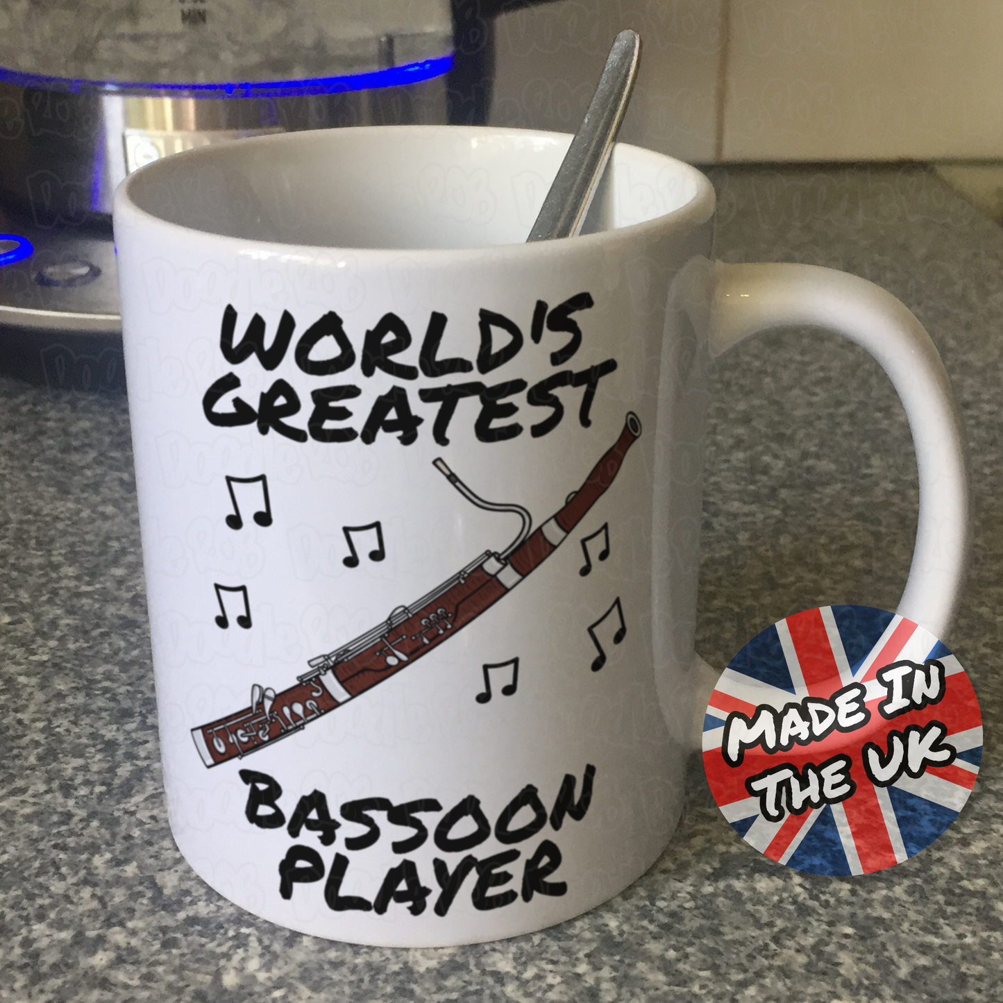 Bassoonist Mug - World's Greatest Bassoon Player - Woodwind Teacher Gift