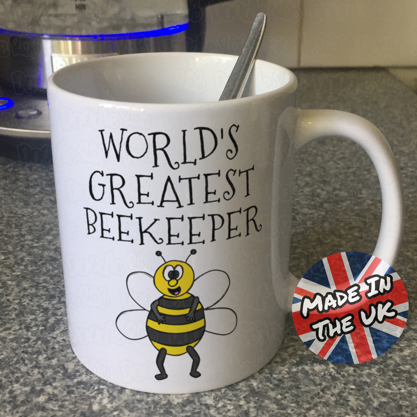 Funny Beekeeper Mug - World's Greatest Beekeeper - Gift For Apiarist - Cute Bee Mug