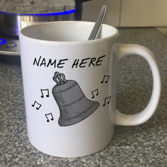 Bell Ringer Personalised Mug - Bell Ringing Custom Gift - Church Musician Gift