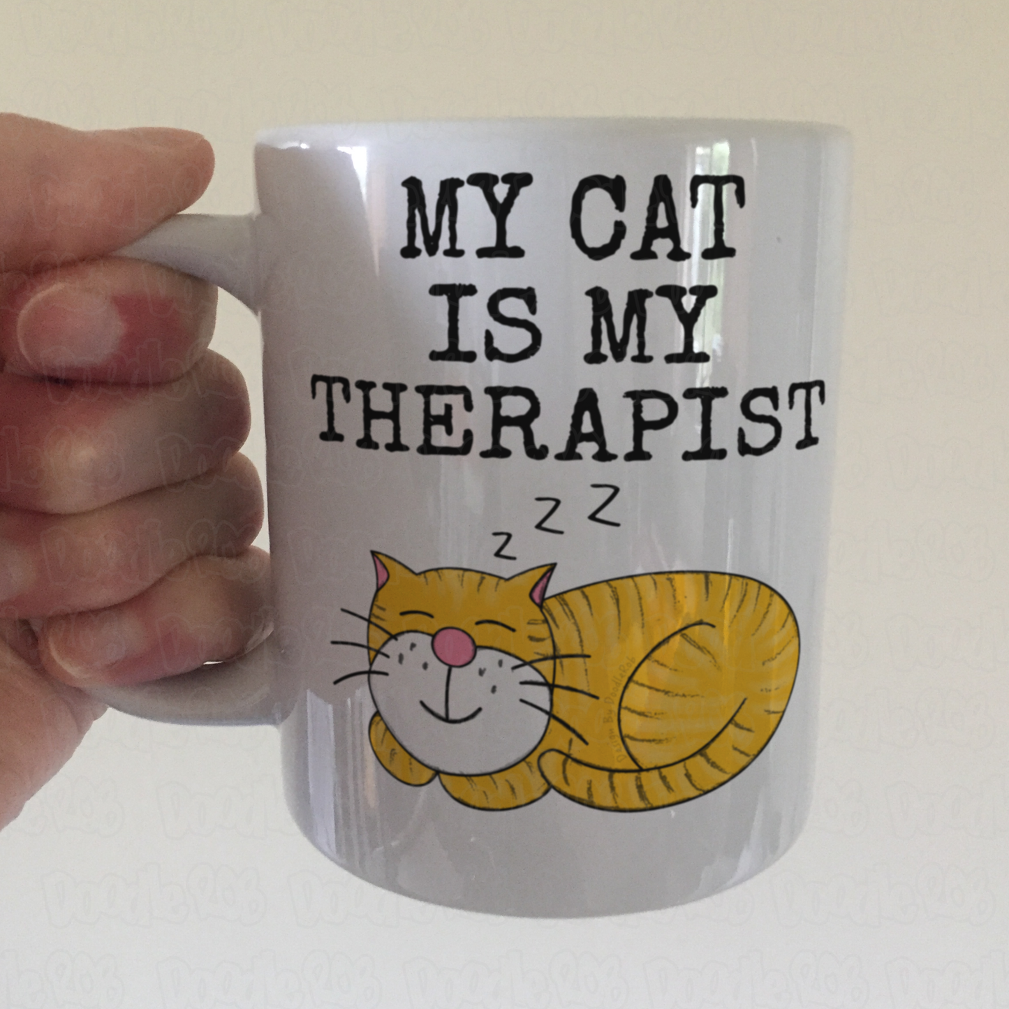 Funny Cat Mug - My Cat Is My Therapist - Gift For Therapist - Sarcastic Mug