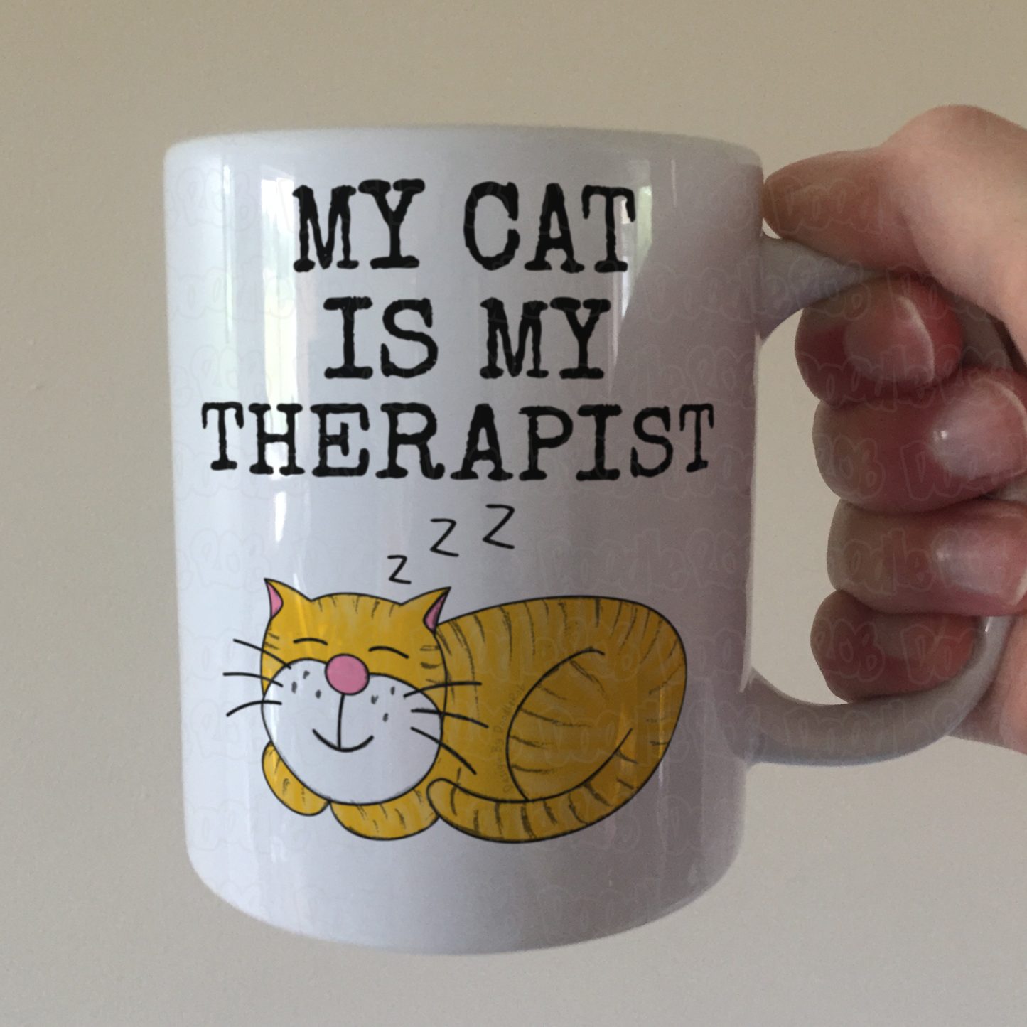 Funny Cat Mug - My Cat Is My Therapist - Gift For Therapist - Sarcastic Mug