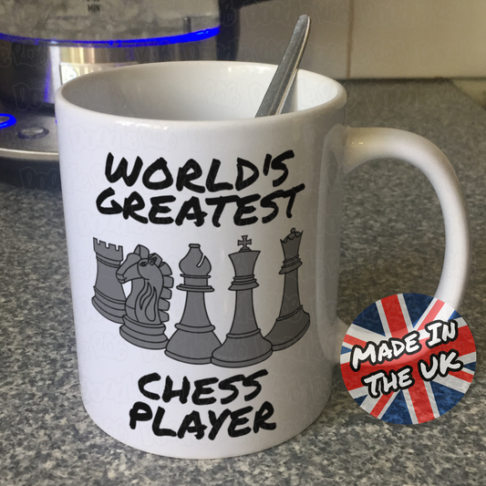 Funny Chess Mug - World's Greatest Chess Player - Chess Teacher Gift