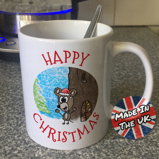 Mouse Christmas Mug - Nature Xmas Mug - Christmas Gift For Animal Lover