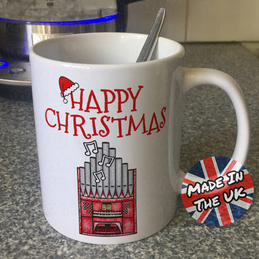 Organist Christmas Mug - Church Organ Mug - Organist Xmas Gift - Organ Teacher Gift