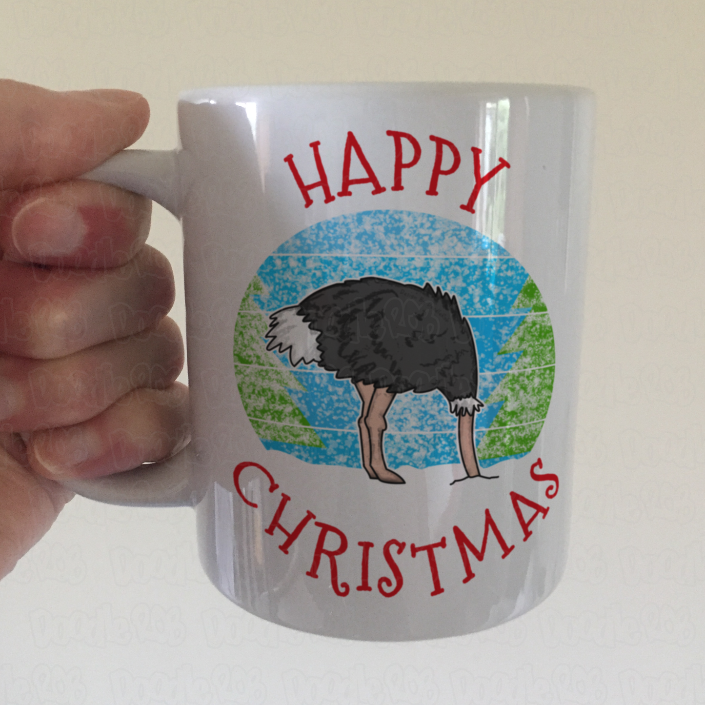 Ostrich Christmas Mug - Funny Xmas Mug - Sarcastic Christmas Mug