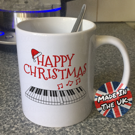 Piano Christmas Mug - Pianist Christmas Gift - Piano Teacher Gift