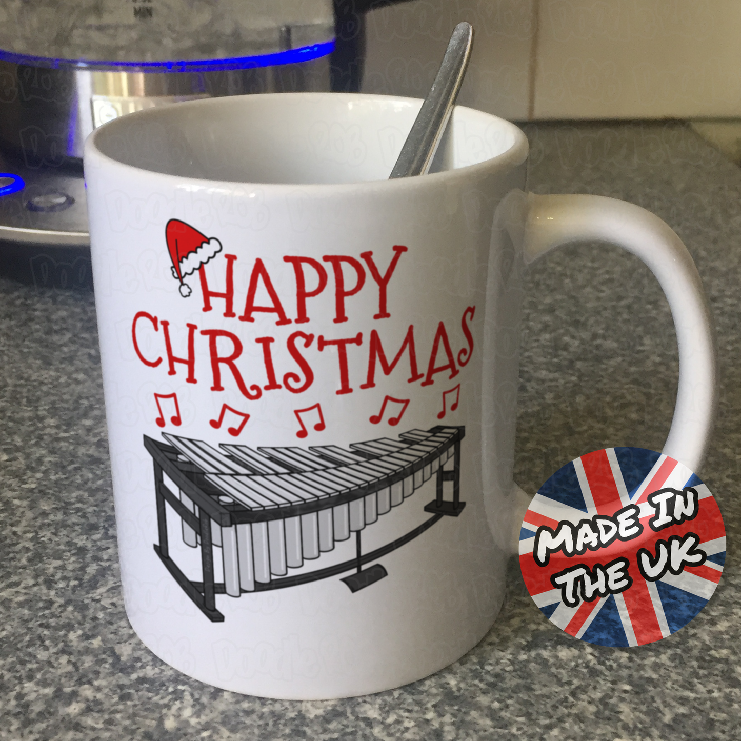 Vibraphone Christmas Mug - Vibraphonist Gift - Percussionist Xmas Gift