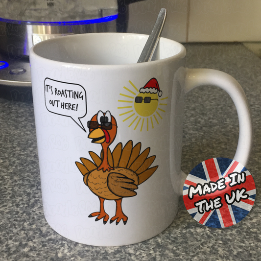 Christmas Turkey Mug - Christmas In July Mug - Summer Xmas Gift - Funny Christmas Mug