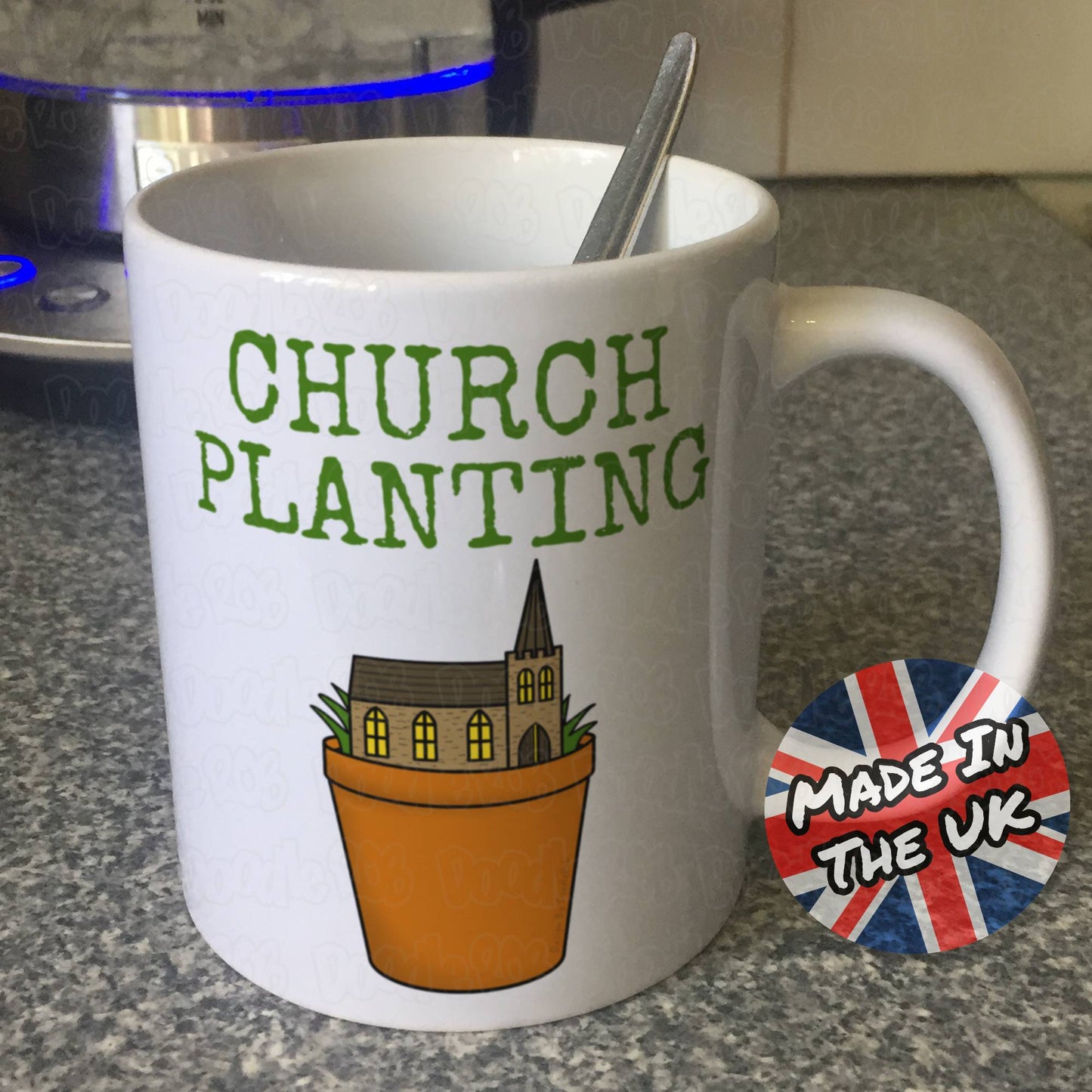 Church Planting Mug - Gift For Pastor - Funny Church Mug - Christian Gardening Gift