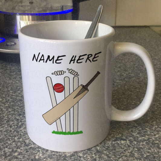 Cricket Personalised Mug - Custom Gift For Cricketer - Cricket Coach Mug - Cricket Fan Gift