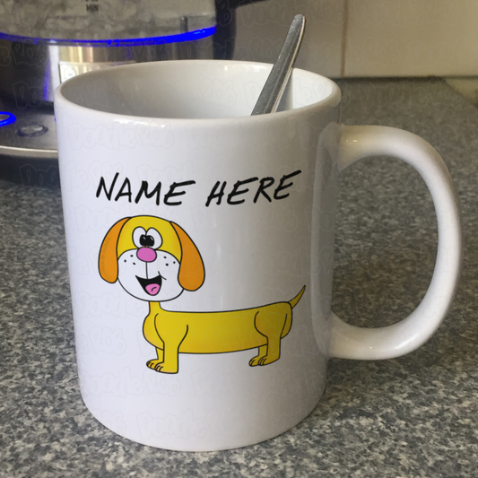 Dachshund Personalised Mug - Dog Lover Mug - Sausage Dog Custom Gift For Her