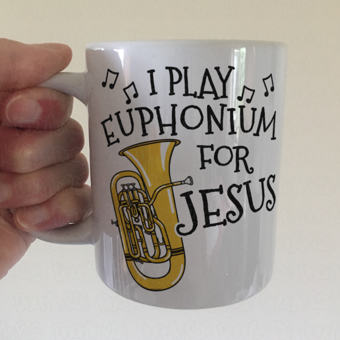 Christian Euphonium Mug - I Play Euphonium For Jesus - Church Brass Player