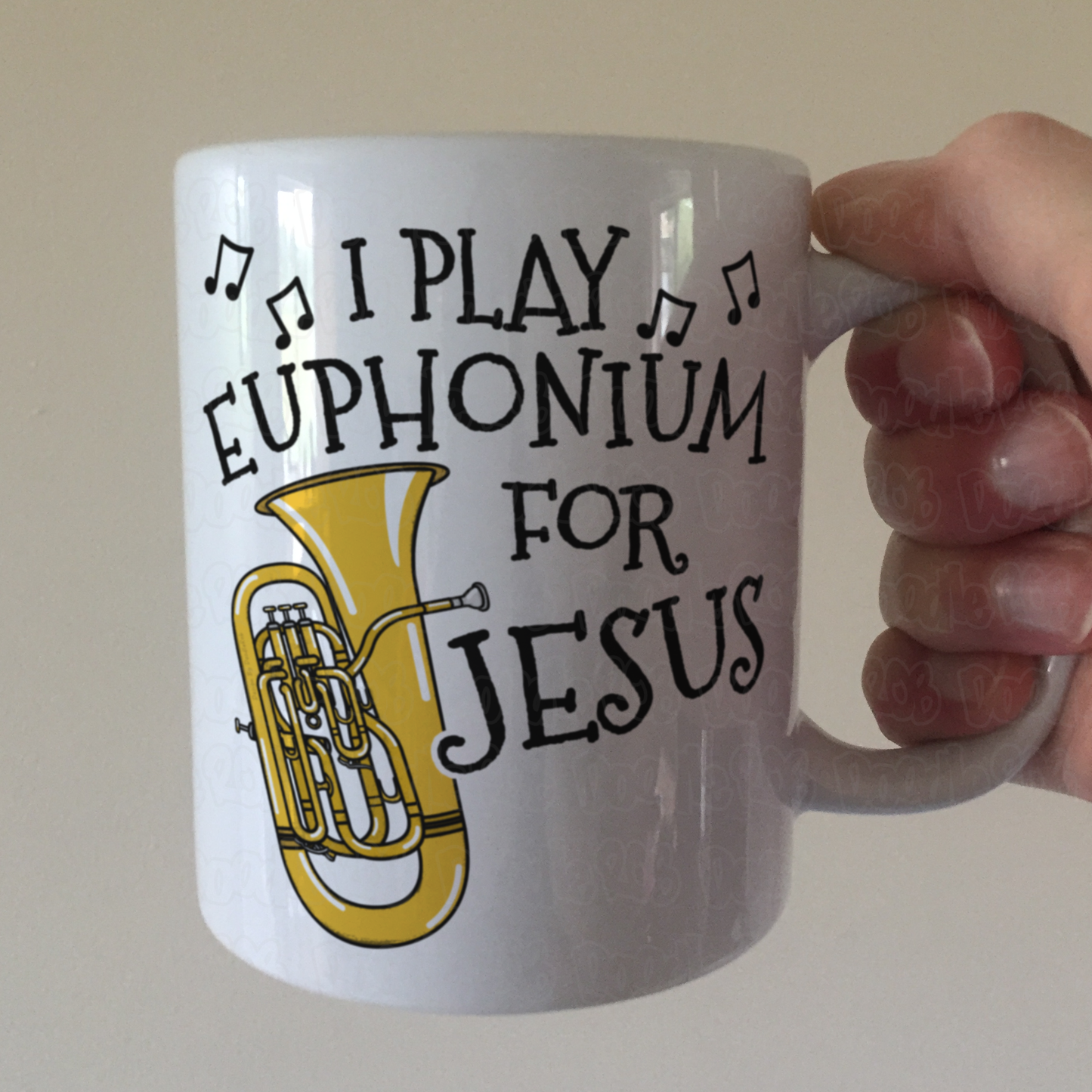 Christian Euphonium Mug - I Play Euphonium For Jesus - Church Brass Player