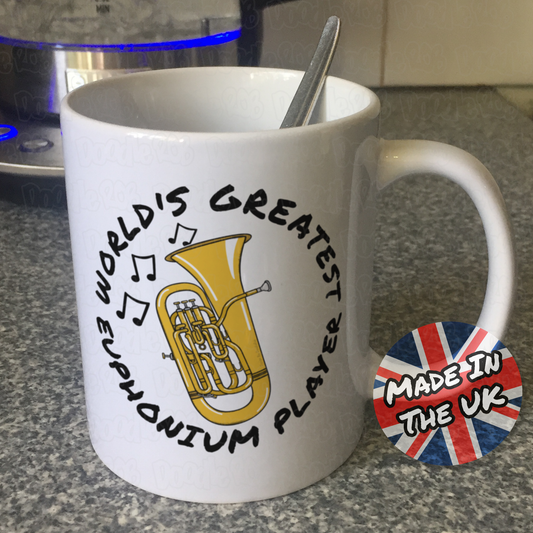 Euphonium Mug - World's Greatest Euphonium Player - Brass Musician Gift