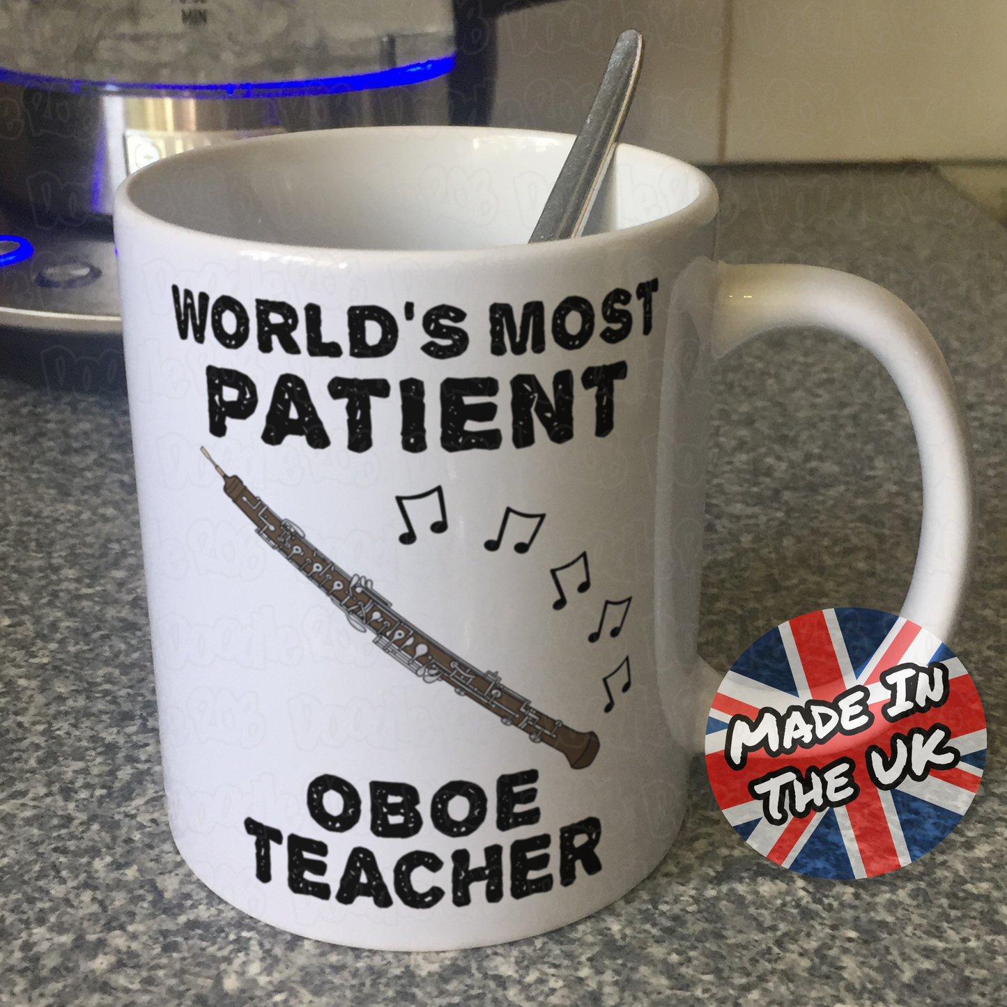 Funny Oboe Teacher Mug - World's Most Patient Oboe Teacher - Woodwind Teacher Gift