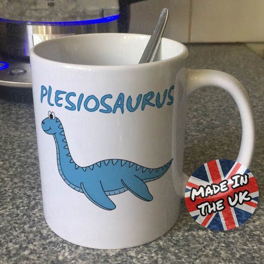 Plesiosaurus Dinosaur Mug - Underwater Dinosaur - Plesiosaurus Gift For Boy