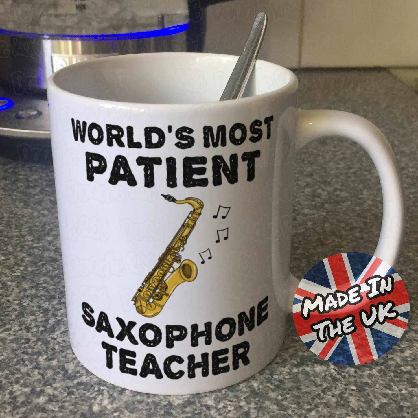 Funny Saxophone Teacher Mug - World's Most Patient Saxophone Teacher - Woodwind Teacher Gift