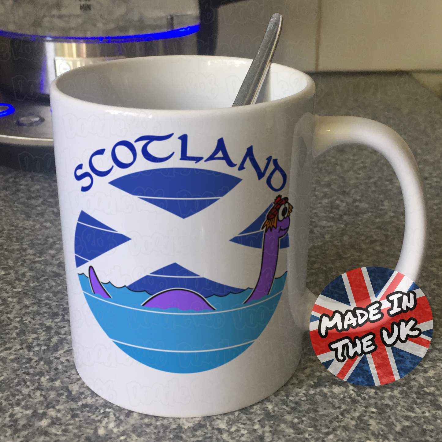 Funny Loch Ness Monster Mug - Scottish Mug For Kids - St Andrew's Day Gift - Scotland Mug