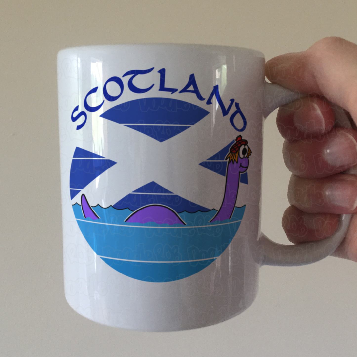 Funny Loch Ness Monster Mug - Scottish Mug For Kids - St Andrew's Day Gift - Scotland Mug