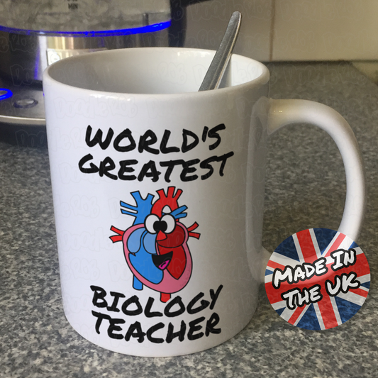 Biology Teacher Mug - World's Greatest Biology Teacher - Science Teacher Gift