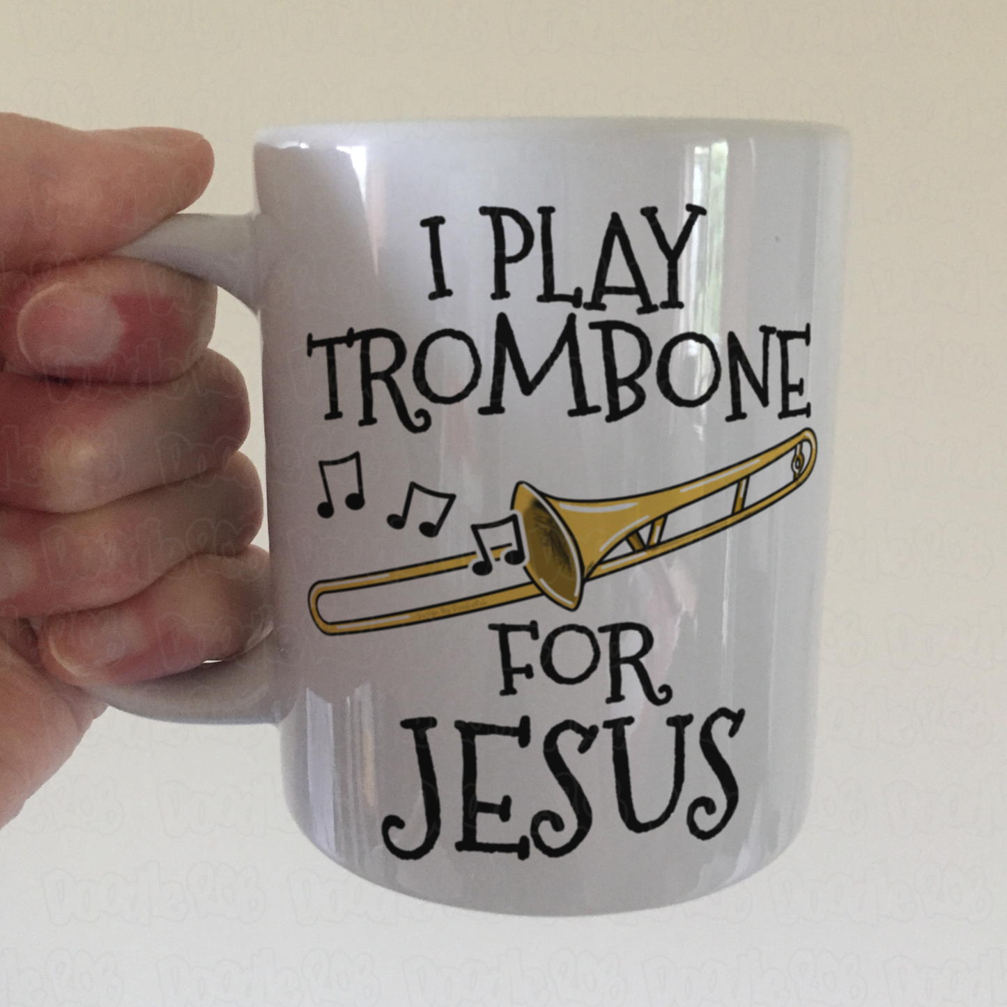 Christian Trombone Mug - I Play Trombone For Jesus - Church Trombonist