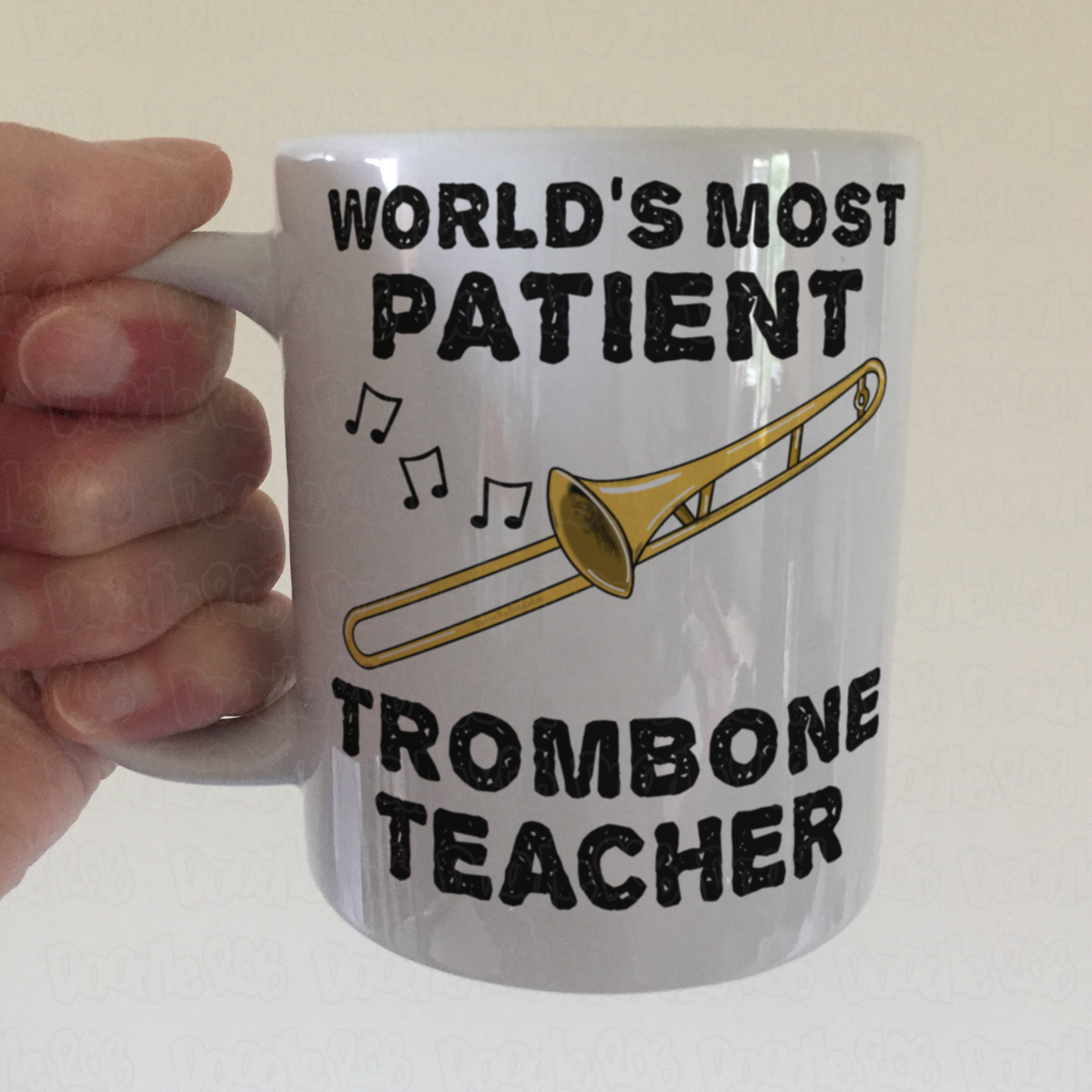 Funny Trombone Teacher Mug - World's Most Patient Trombone Teacher - Brass Teacher Gift