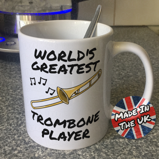 Trombonist Mug - World's Greatest Trombone Player - Brass Musician Gift