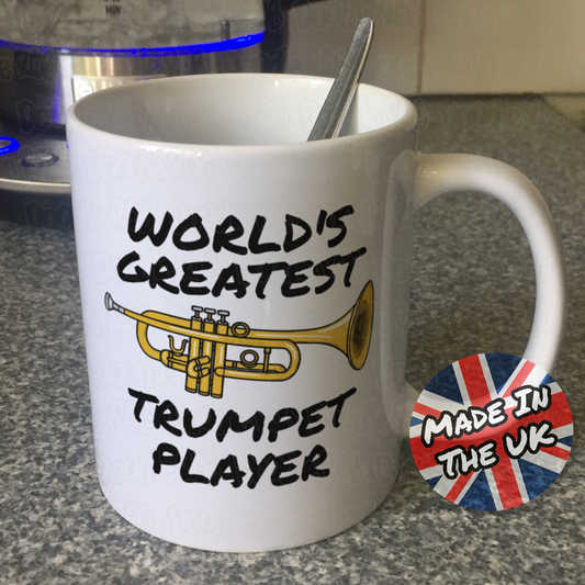 Trumpeter Mug - World's Greatest Trumpet Player - Brass Musician Gift