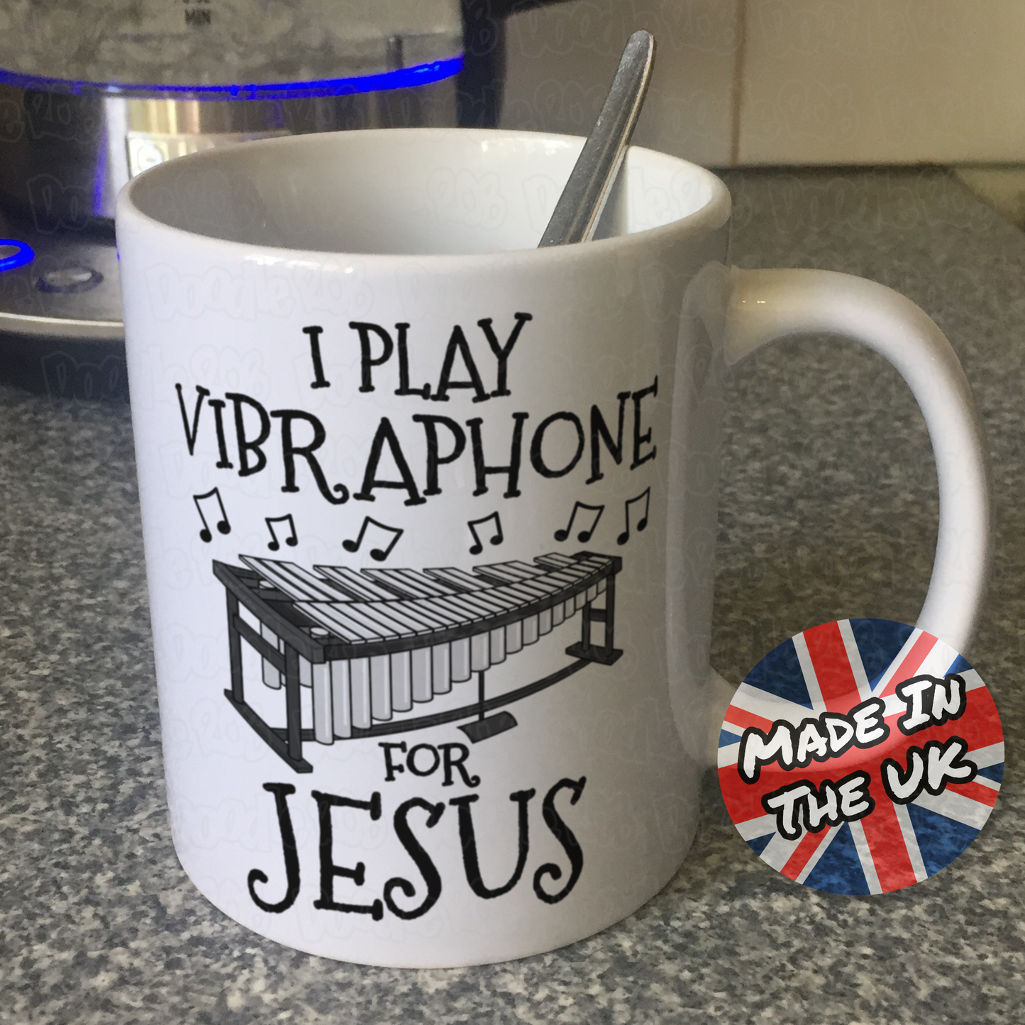 Christian Percussionist Mug - I Play Vibraphone For Jesus - Church Musician Gift