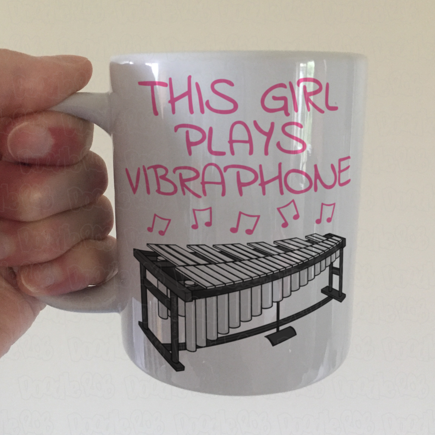 Girl's Vibraphone Mug - This Girl Plays Vibraphone - Female Vibraphonist - Percussionist Gift