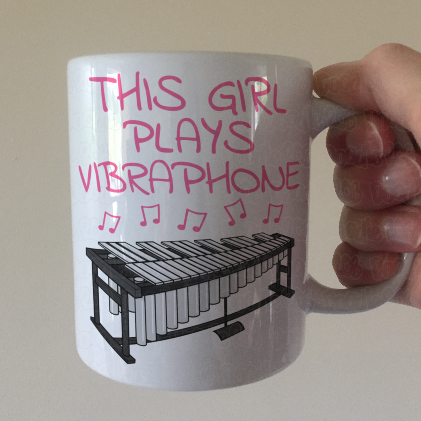 Girl's Vibraphone Mug - This Girl Plays Vibraphone - Female Vibraphonist - Percussionist Gift