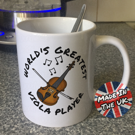 Viola Mug - World's Greatest Viola Player - String Teacher Gift