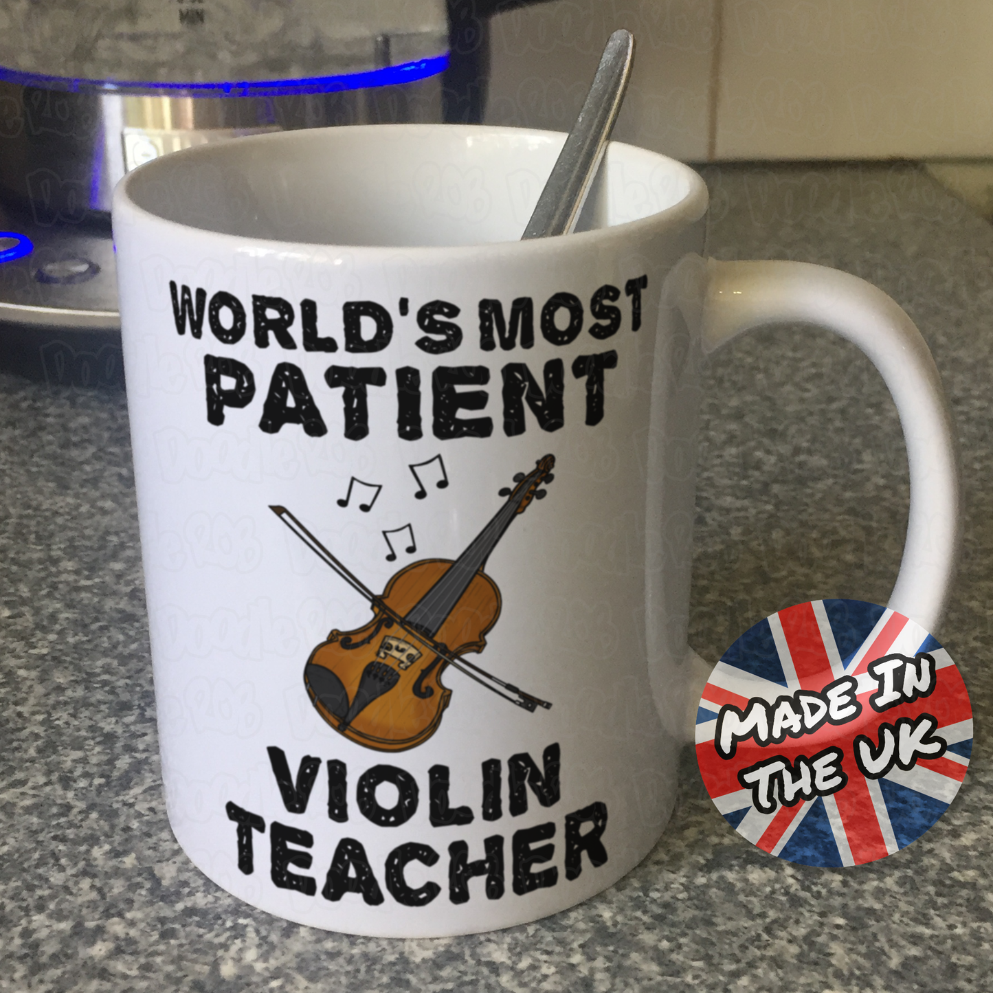 Funny Violin Teacher Mug - World's Most Patient Violin Teacher - String Teacher Gift