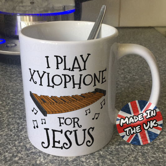 Christian Percussionist Mug - I Play Xylophone For Jesus - Church Musician Gift