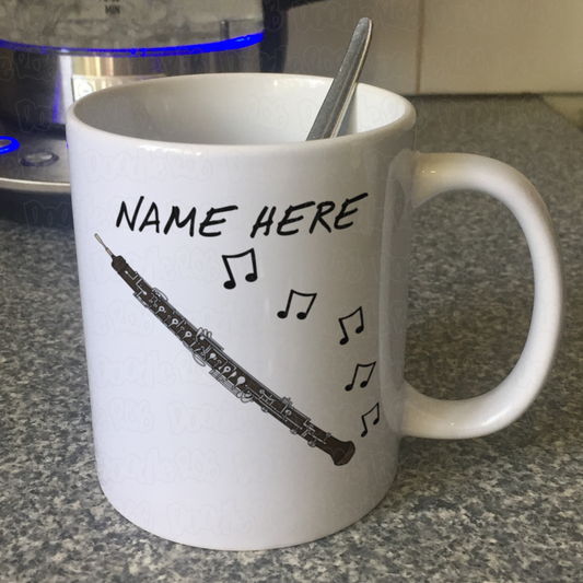 Oboe Personalised Mug - Oboist Custom Mug - Oboe Teacher Gift