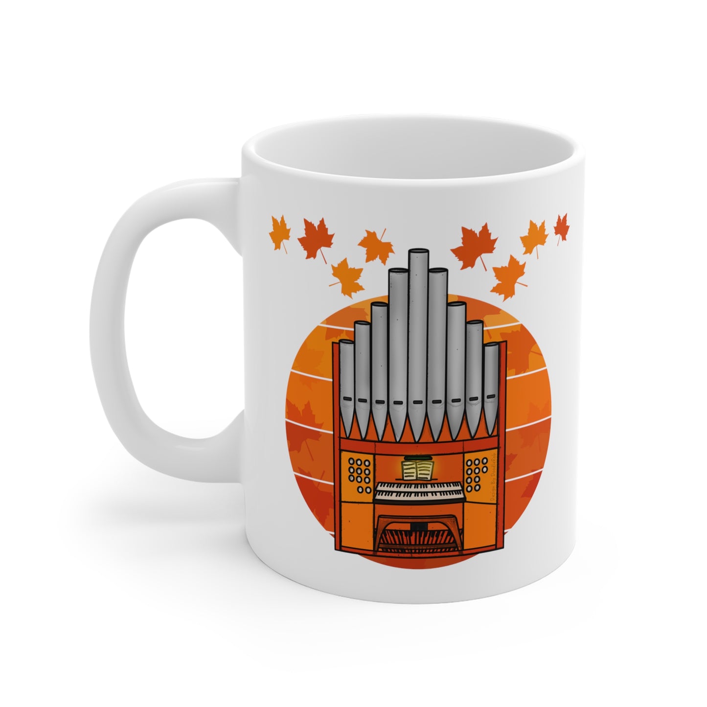 Autumn Organist Mug - Church Organ - Church Organist Gift - Organ Teacher Gift