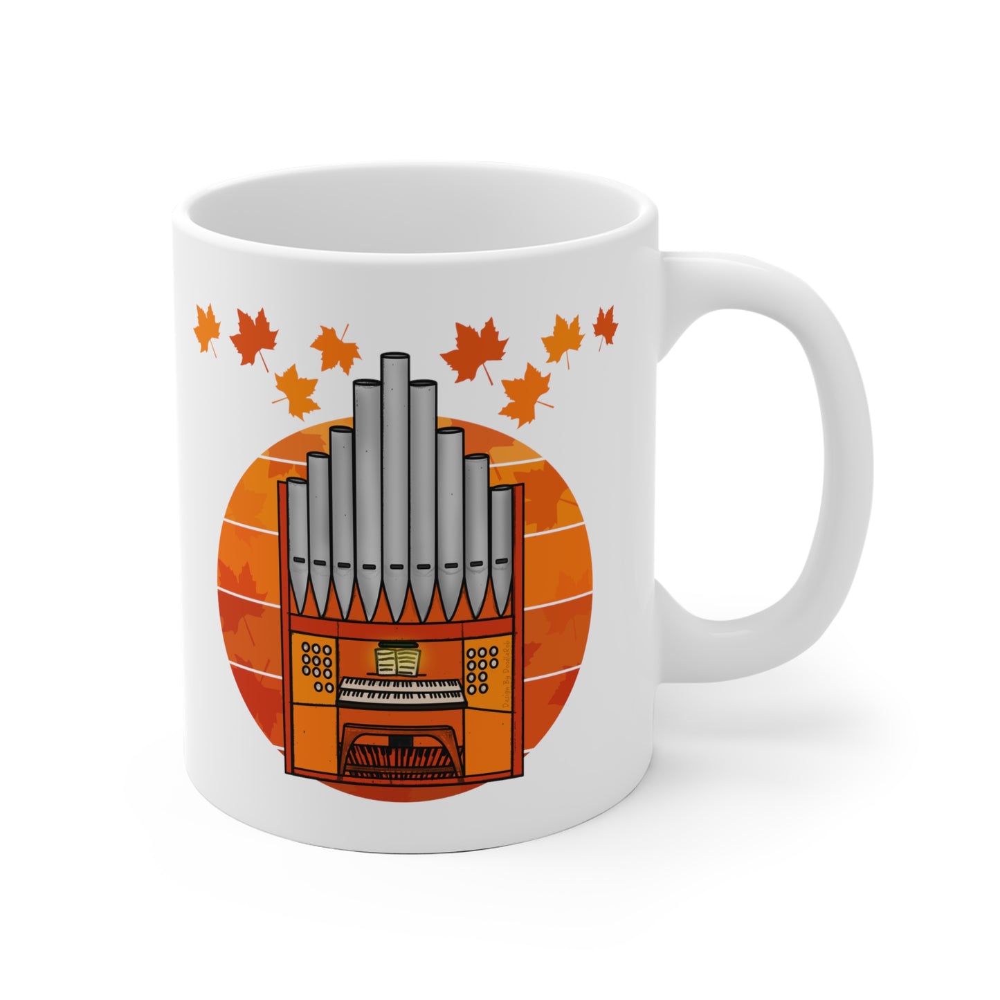 Autumn Organist Mug - Church Organ - Church Organist Gift - Organ Teacher Gift