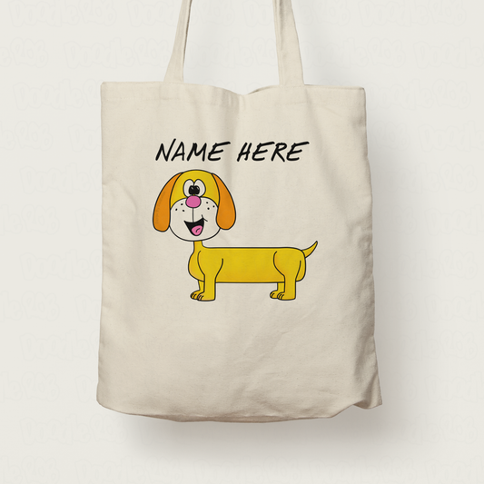 Dachshund Personalised Tote Bag - Gift For Dog Lover - Custom Dachshund Gift For Her