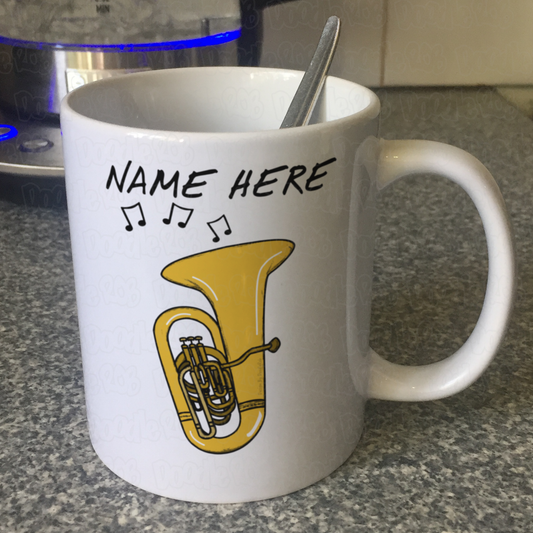 Tuba Personalised Mug - Tubaist Custom Mug - Brass Teacher Gift