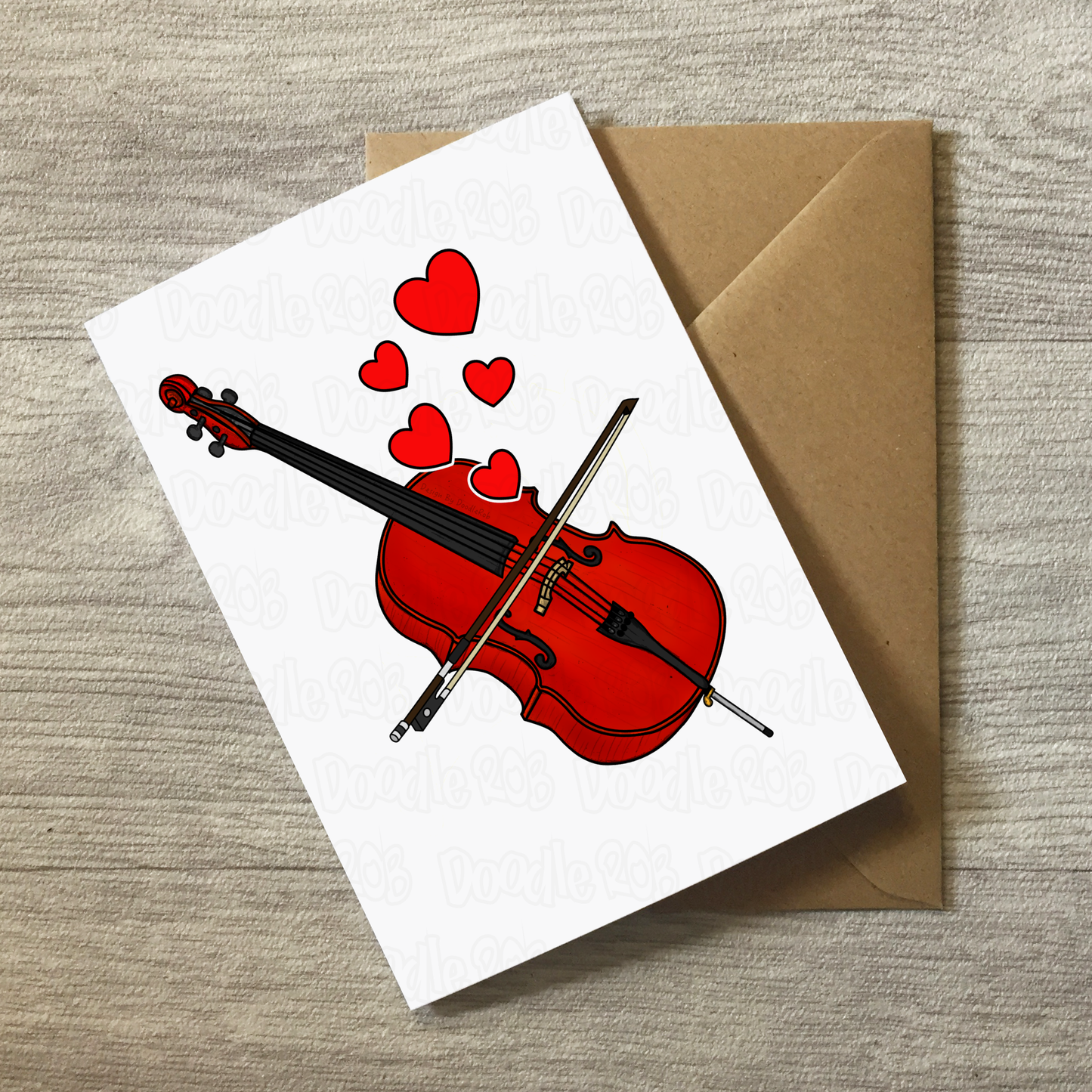 Cello Anniversary Card - Cellist Greeting Card - Wedding Musician Card