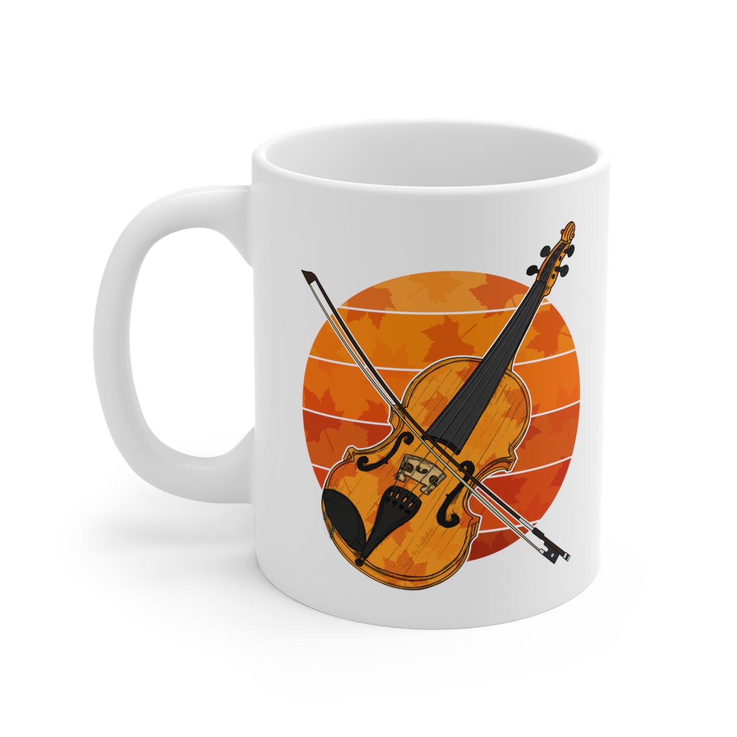 Autumn Violin Mug - Violinist Mug - String Teacher Gift