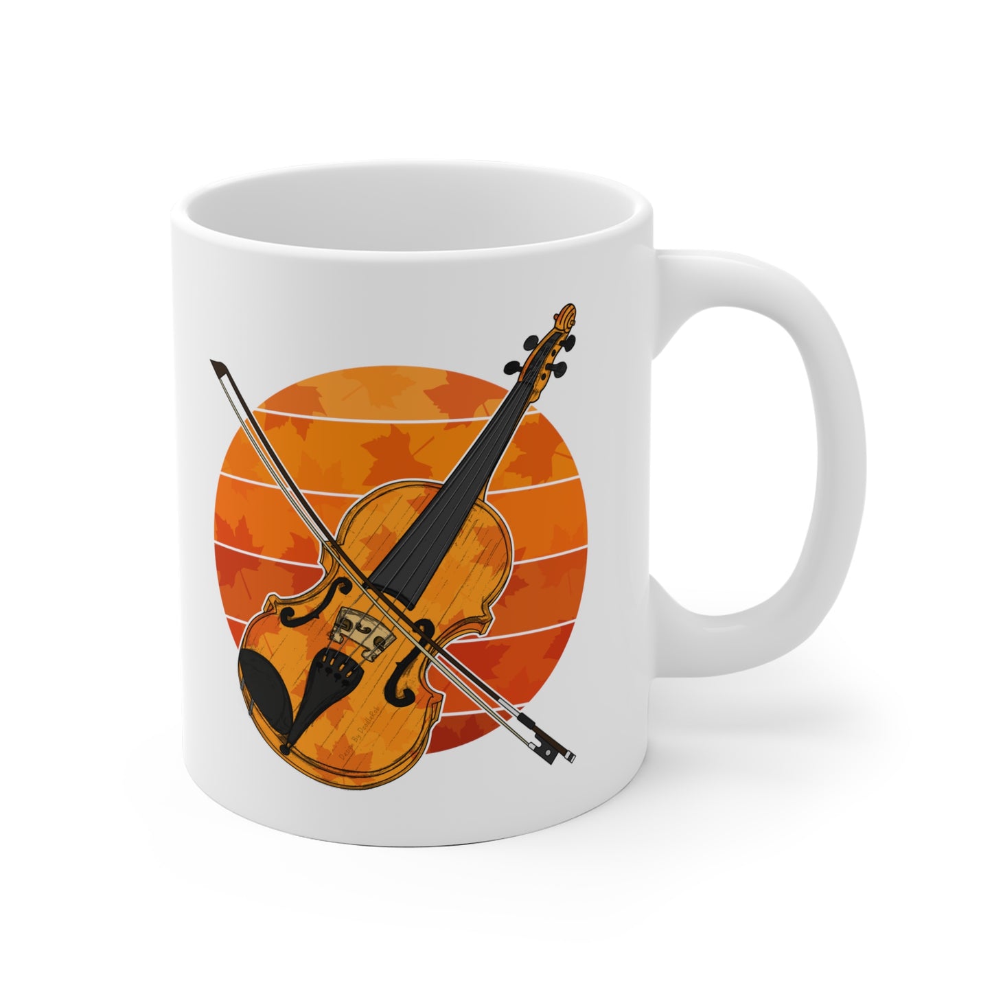 Autumn Violin Mug - Violinist Mug - String Teacher Gift