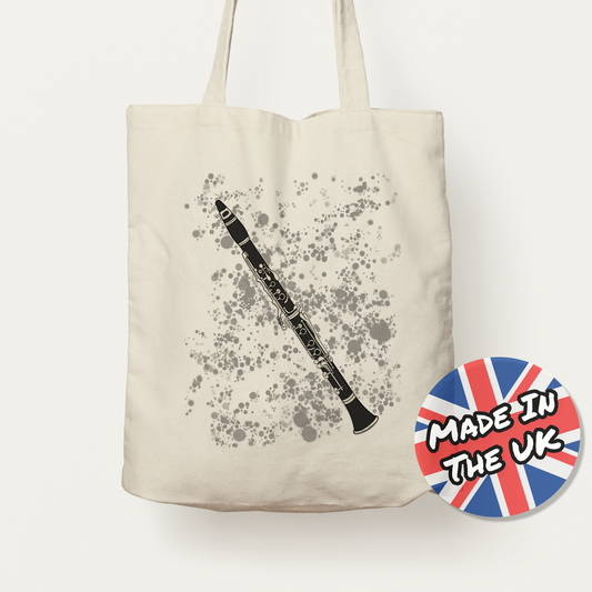 Clarinet Tote Bag - Clarinetist Gift - Woodwind Musician Tote Bag