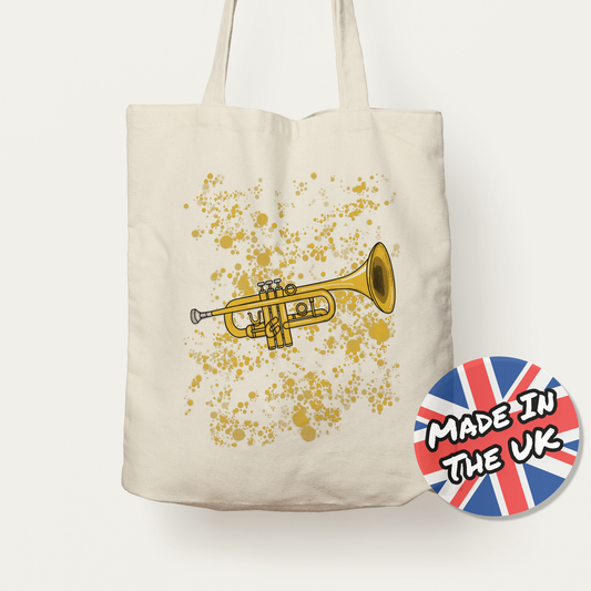 Trumpet Tote Bag - Trumpeter Tote Bag - Brass Player Gift